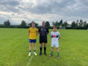 Eoin Johnson St Joseph's Brendan McCann referee Jake Byrne Portlaoise
