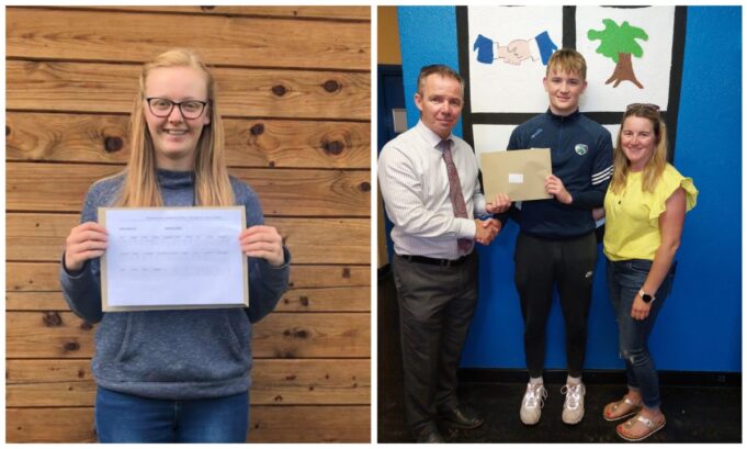 Jill Gill Cathal McEvoy Mountmellick Community School Leaving Cert 2023