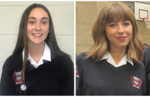 Niamh Conroy and Sophie MacNamara Leaving Cert 2023 Scoil Chriost Ri