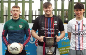 Cathal Lee Clonaslee, Declan White Kilcavan, Finn Culleton Mountmellick U-20 B FC final