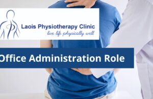 Office administration role at Laois Physiotherapy Clinic