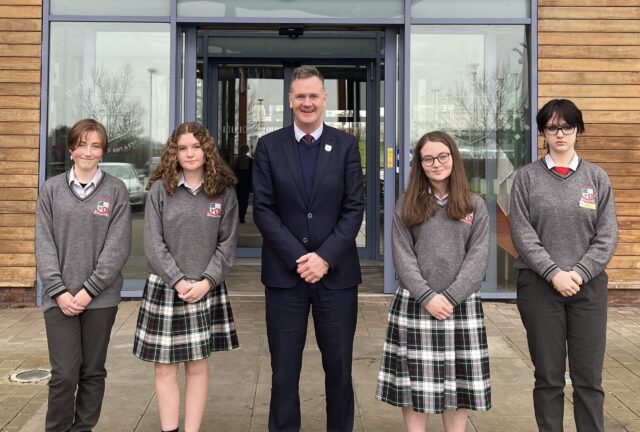 Aoibheann Grundy, Isabel Stafford, Mr Noel Daly, Caoimhe Murphy, Julia Dabasi