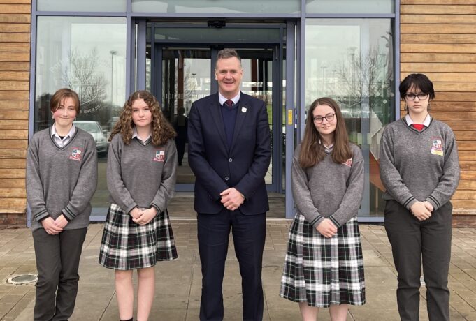 Aoibheann Grundy, Isabel Stafford, Mr Noel Daly, Caoimhe Murphy, Julia Dabasi