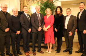 Phil and Mary Bowe with representatives of Heywood Community School Board of Management and Trustees. - Copy