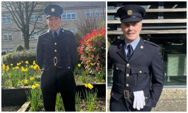 Garda Stephanie Carter and Paul O'Flynn