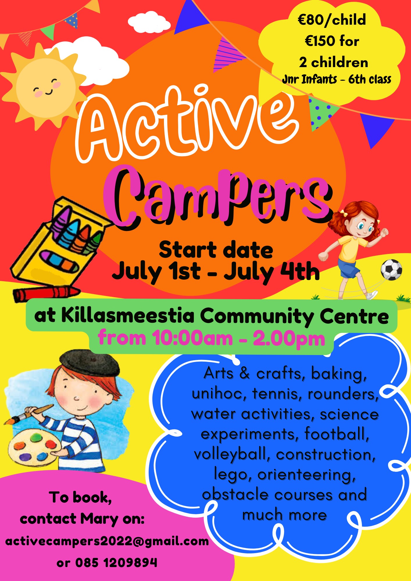 LaoisToday Summer Camp listing 2024 Active Campers Killasmeestia