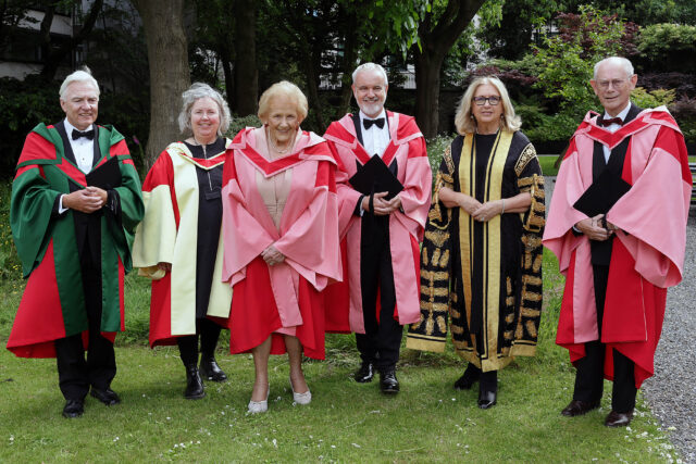TCD; TRINITY COLLEGE DUBLIN; HONORARY DEGREES; HONORARY DOCTORATES; ANNA MAY MCHUGH; COLM O'GORMAN; LEONARD O'HAGAN; HERMAN VAN ROMPUY