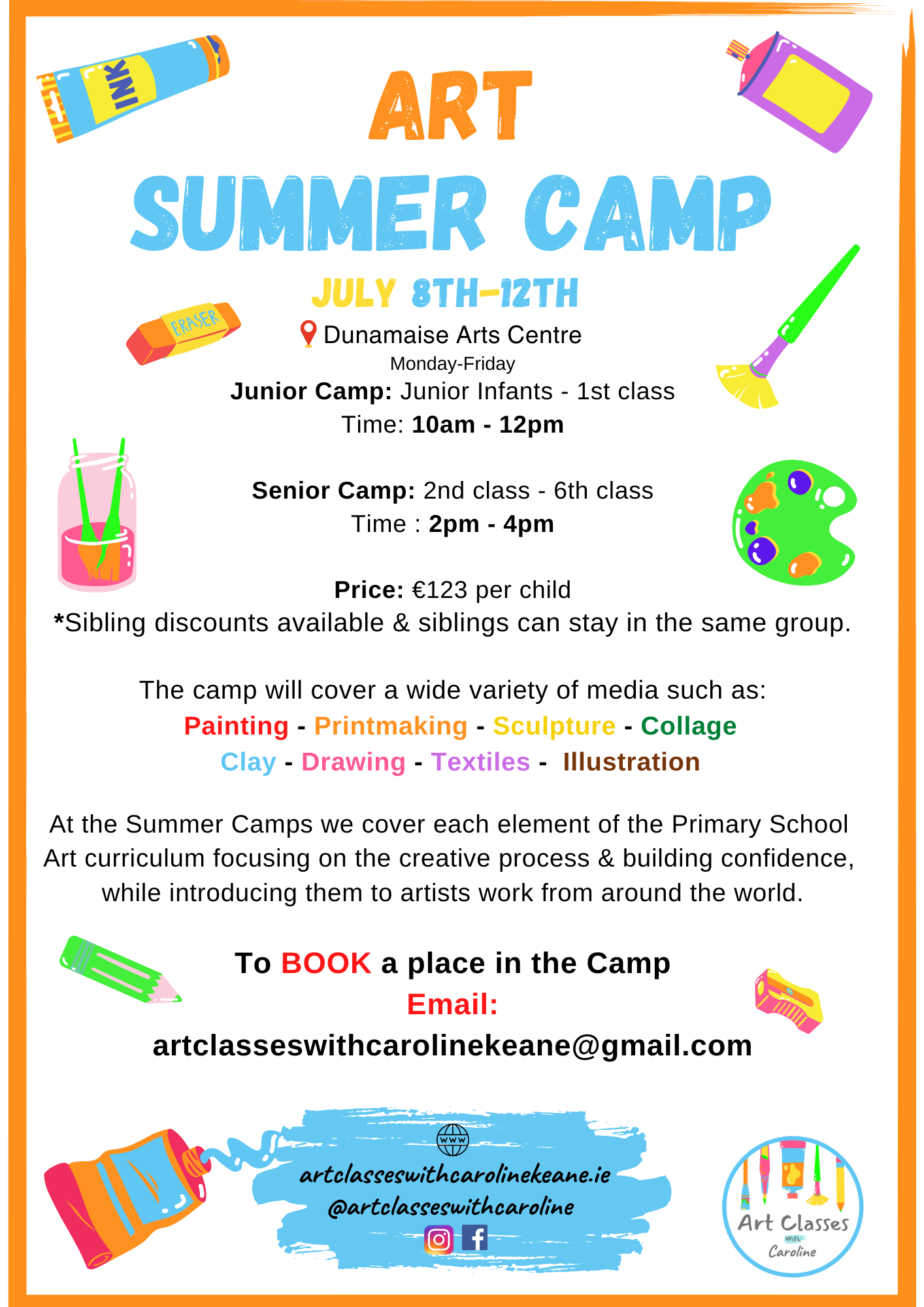 LaoisToday Summer camp listing 2024 Summer Art camp Dunamaise 