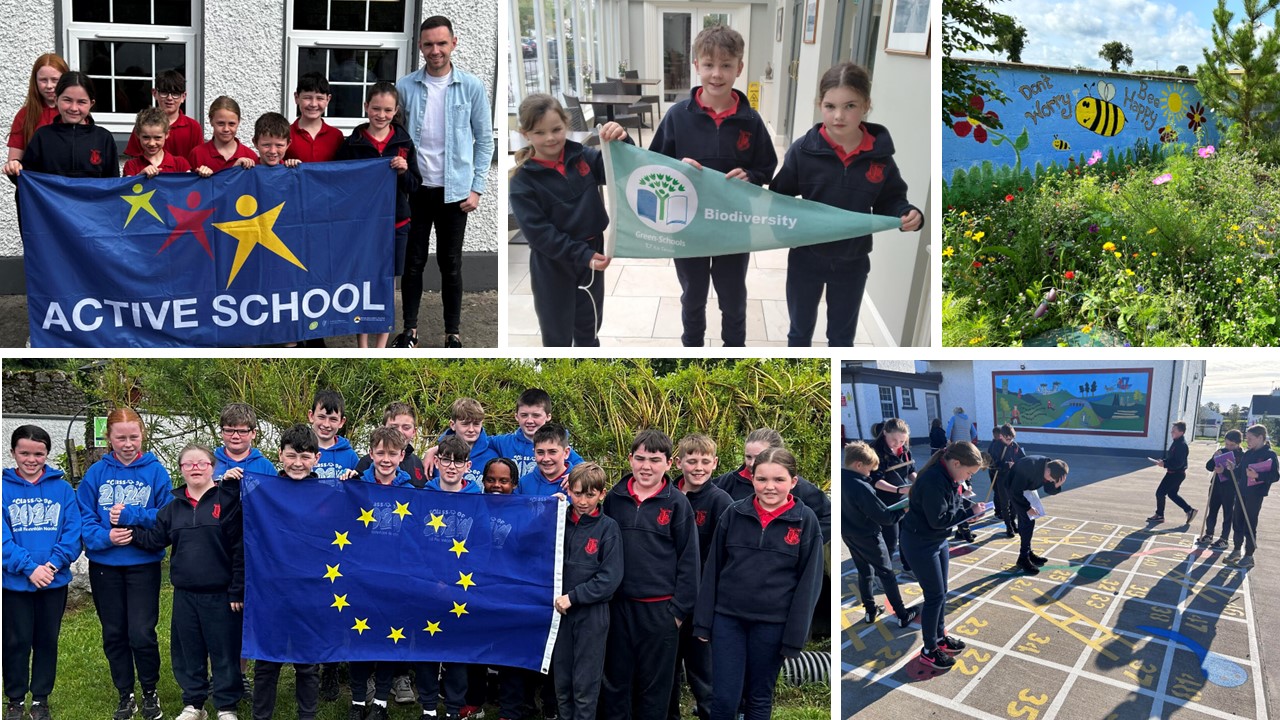 In Pictures: Phenomenal achievement as rural Laois primary school receive four national awards
