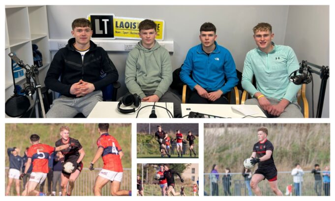 Eoin Johnson, Darragh Farrell, Sam Lynch and Robbie Farrell of Ardscoil na Trionoide