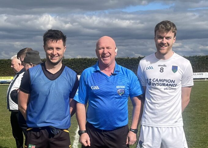 PJ Daly The Heath Referee Des Cooney Sean O'Flynn Courtwood