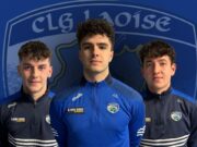 Laois U-20 football captain Jake Darcy with vice captains Darragh Loughman and Conor Raggett