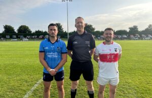 Ballyroan-Abbey emo Referee Seamus Mulhare Conor Brennan Shane Murphy